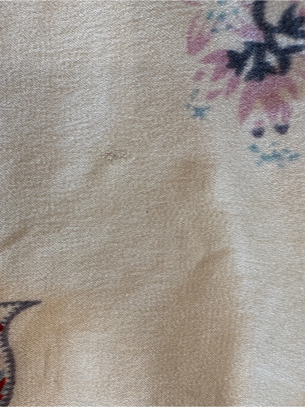 Anthropologie Silk Floral Throw Pillow Cover **READ Description**